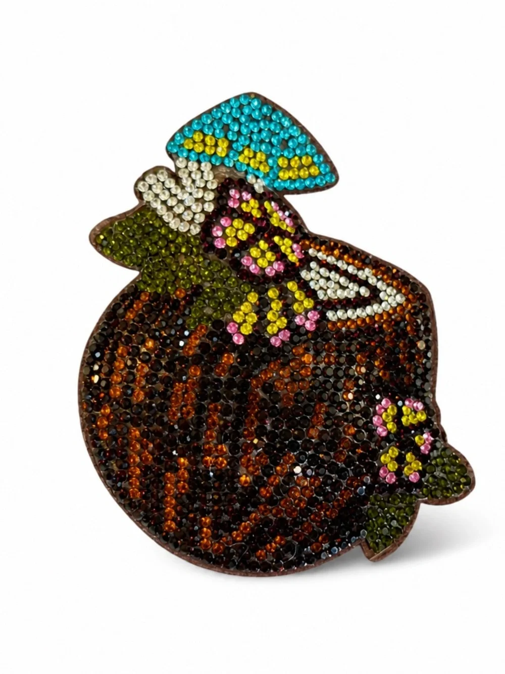 Rhinestone Coconut Cocktail Keyring bag backpack charm